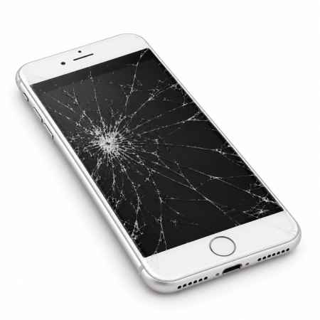 iPhone 8 mit gesprungenem Display – Displayreparatur bei IT-Lehner in Regensburg